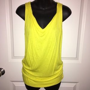 Yellow sleeveless top